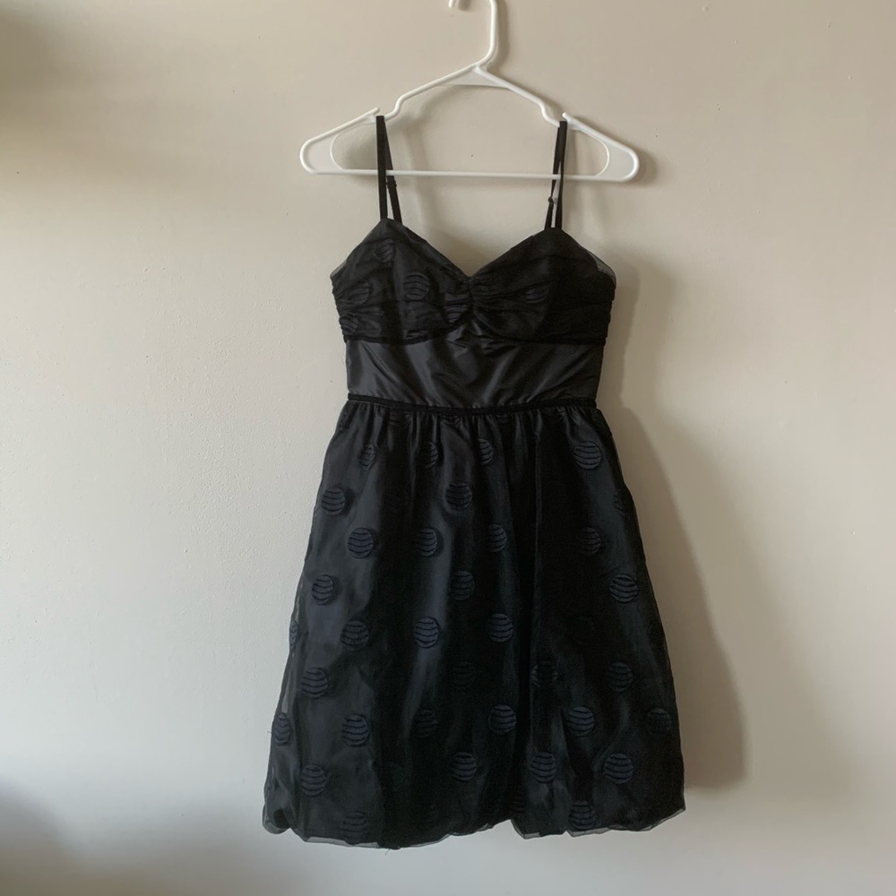Betsey Johnson Black Spaghetti Strap Mini Dress